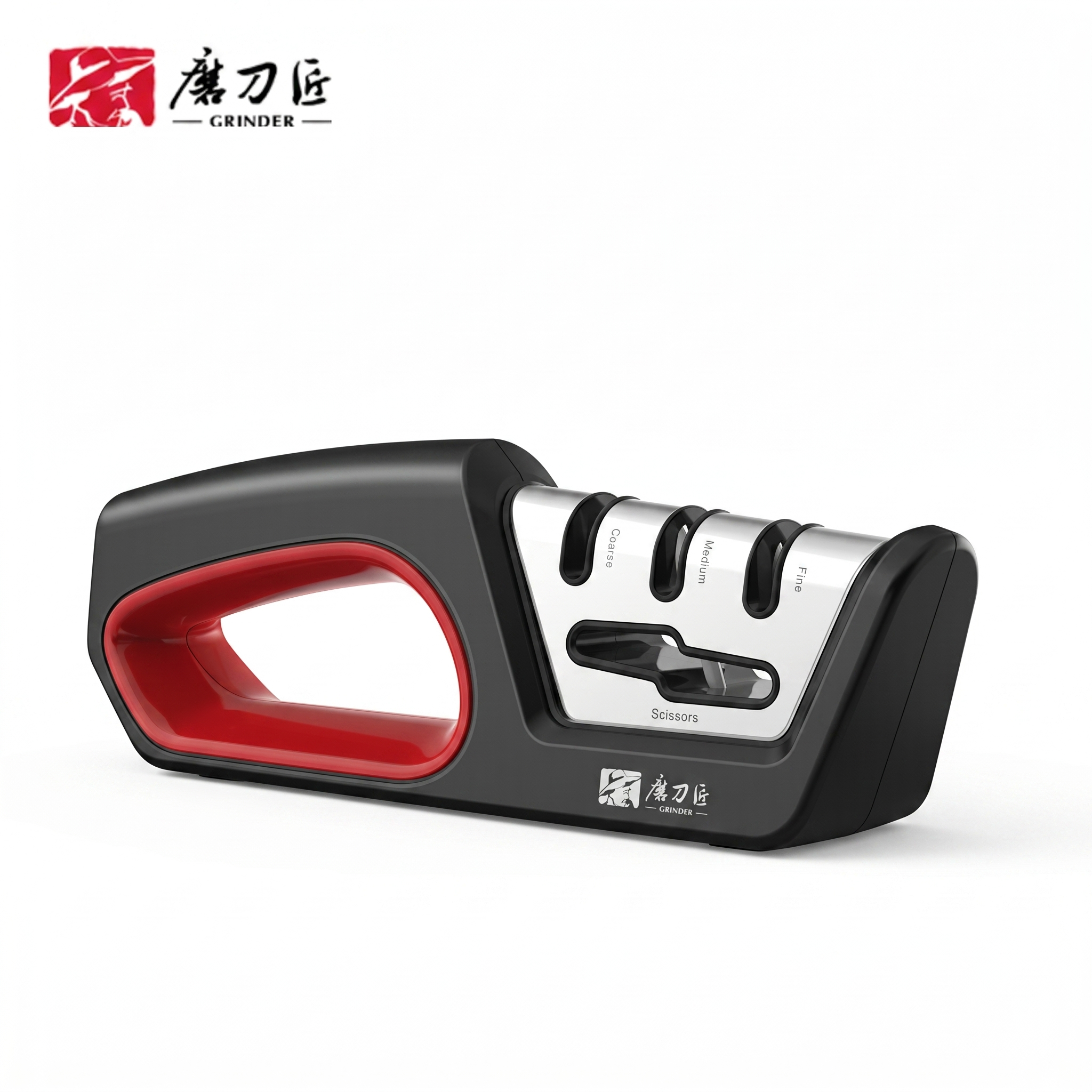 4-in-1 Professional Knife & Scissor Sharpener – Diamond, Tungsten Steel & Ceramic Sharpening System for Straight, Serrated & Kitchen Knives