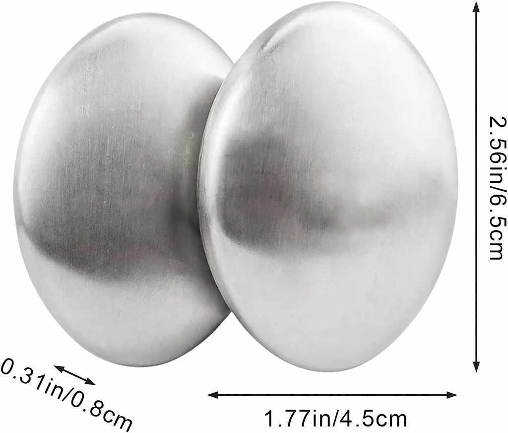 Stainless Steel Soap Bar – Reusable Hand Odor Eliminator for Garlic, Onion & Fish Smells