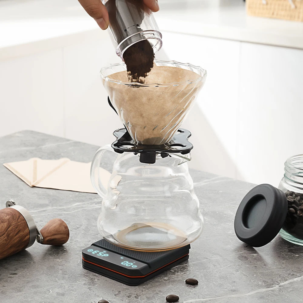 Pocket-Sized Rechargeable Digital Coffee & Espresso Scale with Timer (2kg / 0.1g)