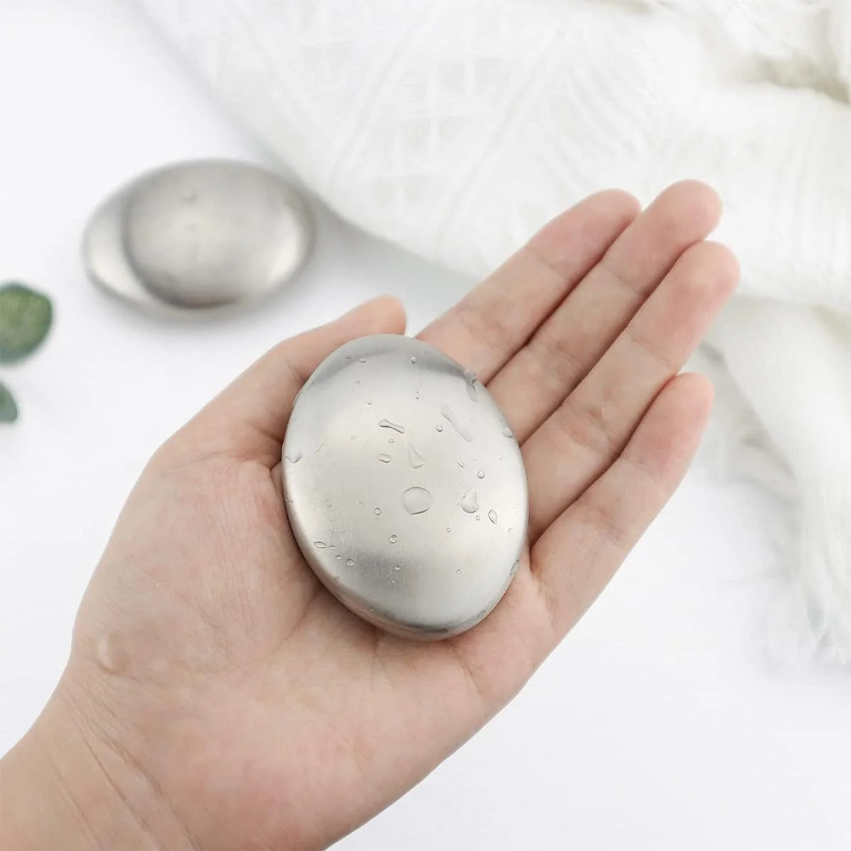 Stainless Steel Soap Bar – Reusable Hand Odor Eliminator for Garlic, Onion & Fish Smells
