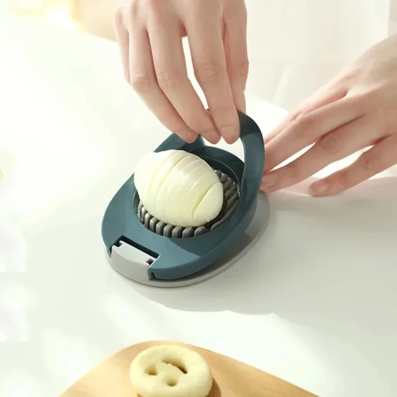 Premium Stainless Steel Wire & Aluminum Body Egg Slicer